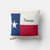 Texas flag throw Pillow クッション (裏面)