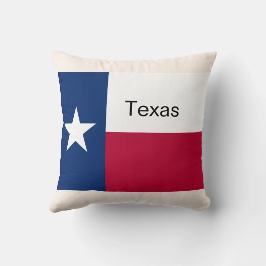 Texas flag throw Pillow クッション (裏面)