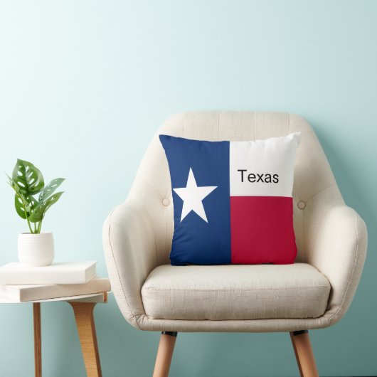 Texas flag throw Pillow クッション (椅子)