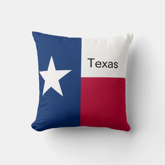 Texas flag throw Pillow クッション (正面)