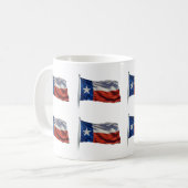 Texas Flying Flag コーヒーマグカップ (正面左)