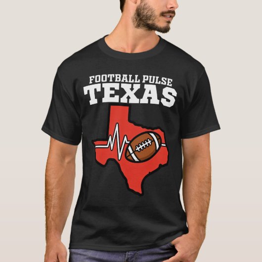TEXAS FOOTBALL PULSE - DALLAS FOOTBALL Tシャツ (正面)