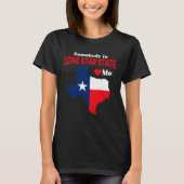 Texas For Her Him Texan TX Dallas Howdy Longhorn Tシャツ (正面)