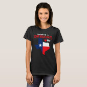 Texas For Her Him Texan TX Dallas Howdy Longhorn Tシャツ (正面フル)
