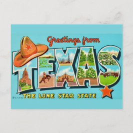 Texas Greeting Vintage Postcard ポストカード