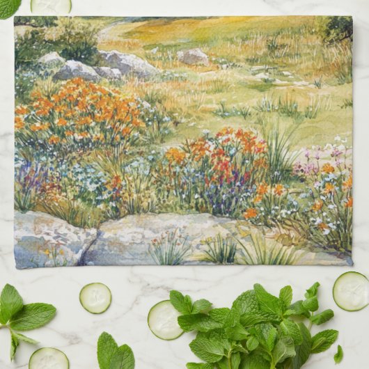 Texas Hill Country キッチンタオル (折り畳み)