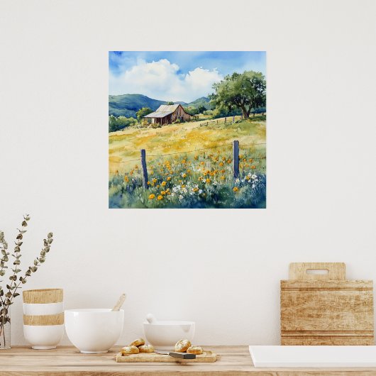 Texas Hill Country ポスター (キッチン)