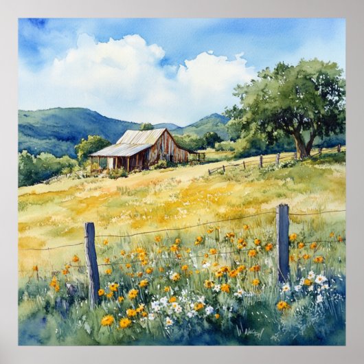 Texas Hill Country ポスター (正面)