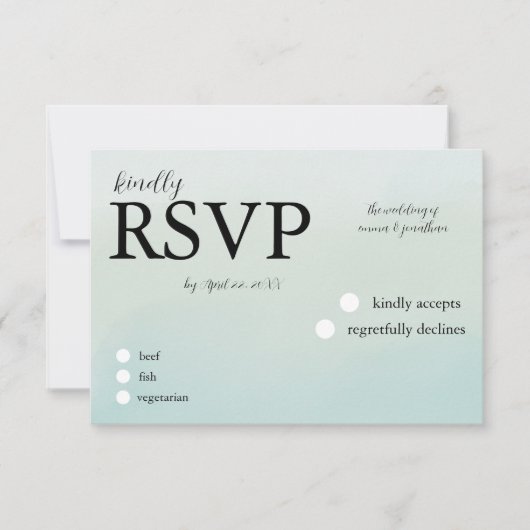 Texas Hill Country Wedding RSVP (正面)