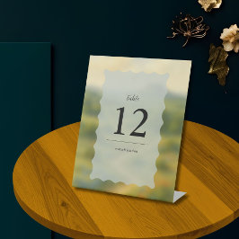 Texas Hill Country Wedding Table Name Cards 台座サイン