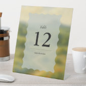 Texas Hill Country Wedding Table Name Cards 台座サイン (インサイチュ)