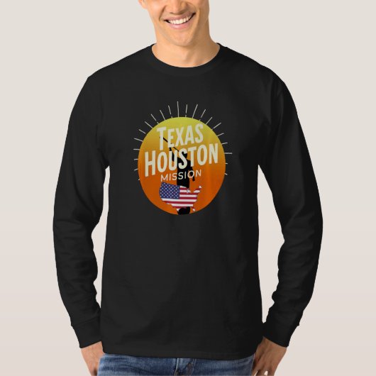 Texas Houston Mormon LDS Mission Missionary CTR Pr Tシャツ (正面)