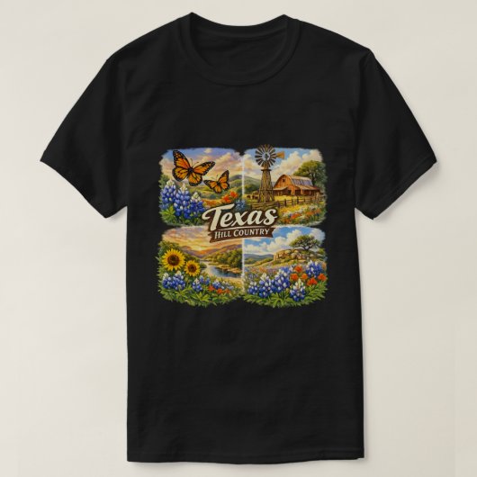 Texas in spring  tシャツ (デザイン正面)