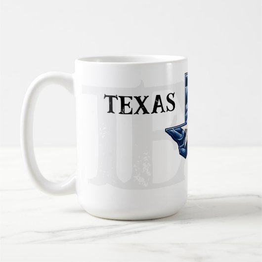 Texas Independence Day Ceramic Mug コーヒーマグカップ (左)