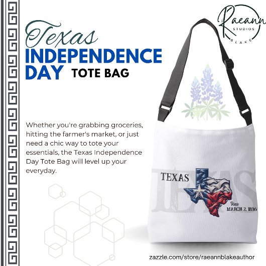 Texas Independence Day Tote Bag クロスボディバッグ