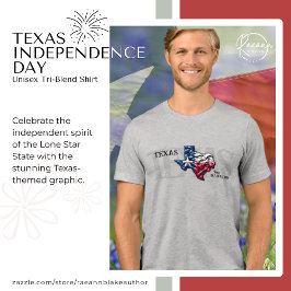 Texas Independence Day Unisex Tri-Blend Shirt トライブレンドＴシャツ