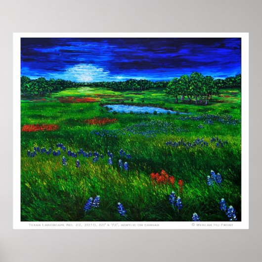 Texas Landscape Poster ポスター (正面)