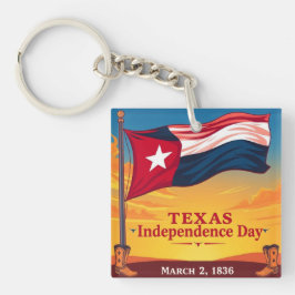 Texas Lone Star Flag Cowboy Boots Decor キーホルダー