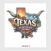 Texas Lone Star State シール (シート)