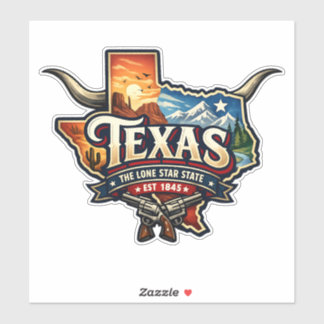 Texas Lone Star State シール