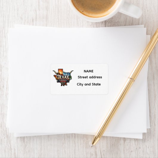 Texas Lone Star State ラベル (インサイチュ)