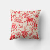 Texas Longhorn Cattle Bull Pattern Pillow Gifts クッション (裏面)