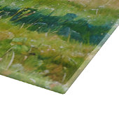 Texas Longhorn Cow Art Glass Cutting Board カッティングボード (角)