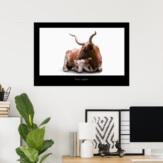 Texas Longhorn Poster Print ポスター (ホームオフィス)