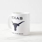 Texas Longhorn The Lone Star State コーヒーマグカップ (正面左)