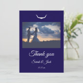 Texas Longhorn Wedding Flat Thank You Card サンキューカード (スタンド正面)