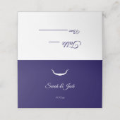 Texas Longhorn Wedding Folded Place Card プレイスカード (外部開封)