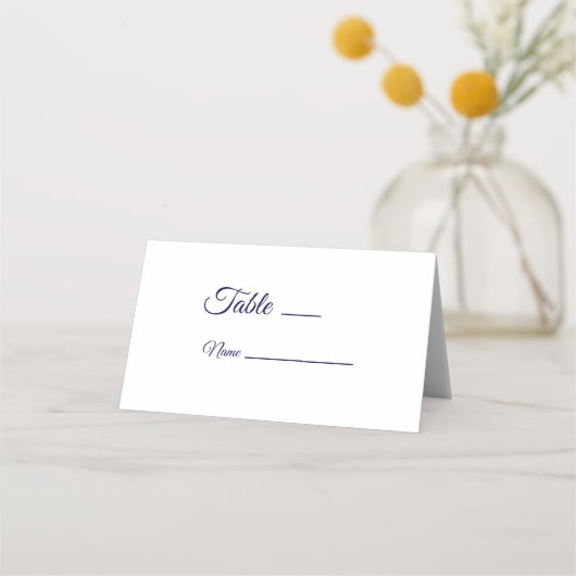 Texas Longhorn Wedding Folded Place Card プレイスカード (裏面)