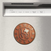 Texas Love Shield Orange Gold マグネット (インサイチュ (食洗機))