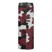 Texas Maroon & White college Camo Printed  タンブラー (裏面)