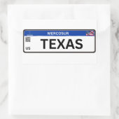 Texas Mercosur 長方形シール (バッグ)