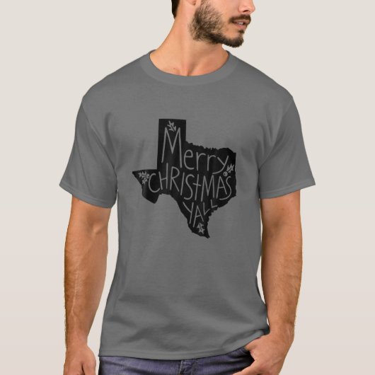 Texas Merry Christmas Tシャツ (正面)