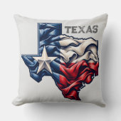 Texas My Texas Square Throw Pillow クッション (正面)
