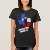 Texas Neanderthal Thinking  Funny Texan Political Tシャツ (正面)