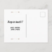 Texas Night Stars State Shape Moving Announcement 案内ポストカード (裏面)