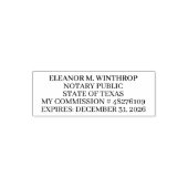 Texas Notary Public セルフインキングスタンプ (デザイン)