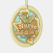 Texas Nurse Caduceus セラミックオーナメント (右)
