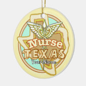 Texas Nurse Caduceus セラミックオーナメント (左)