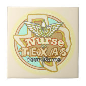 Texas Nurse Caduceus Tile タイル (正面)