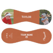 Texas Orange Blanc Personnalisé 2 photos ソフトボール (パネル)