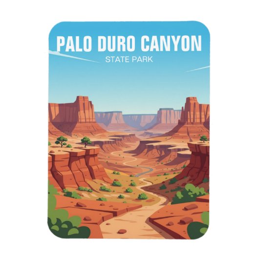 Texas Palo Duro Canyon State Park Travel マグネット (縦)