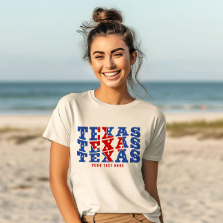 Texas Patriotic State Love USA Tシャツ