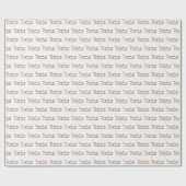 Texas Patterned Letters and Poinsettia Wreath ラッピングペーパー (フラット)