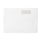 Texas Patterned Letters and Poinsettia Wreath ラップアラウンドラベル (裏面)