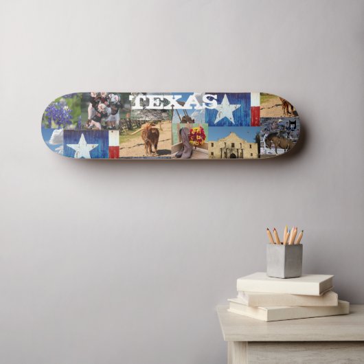 Texas Photo Mosaic Dd Brand スケートボード (ウォールアート (横))