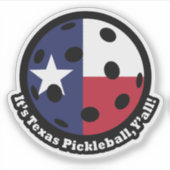 Texas Pickleball シール (正面)